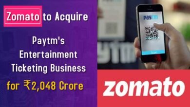 Zomato to Acquire Paytm's Entertainment Ticketing Business