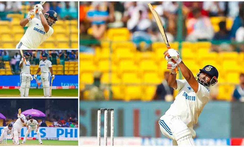 Rishabh Pant sixes record - IND v NZ Test 2024