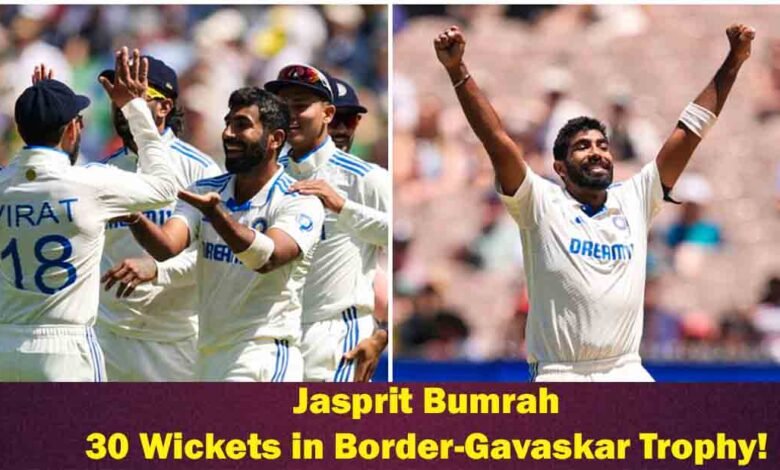Jasprit Bumrah - Border-Gavaskar Trophy records