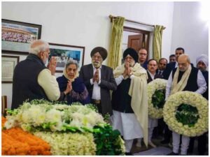 Narendra Modi pays tribute