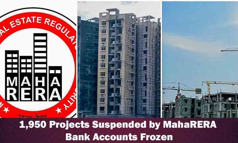 MahaRERA bank accounts frozen