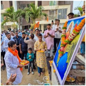Nitesh Rane, Wagholi Maha Aarti